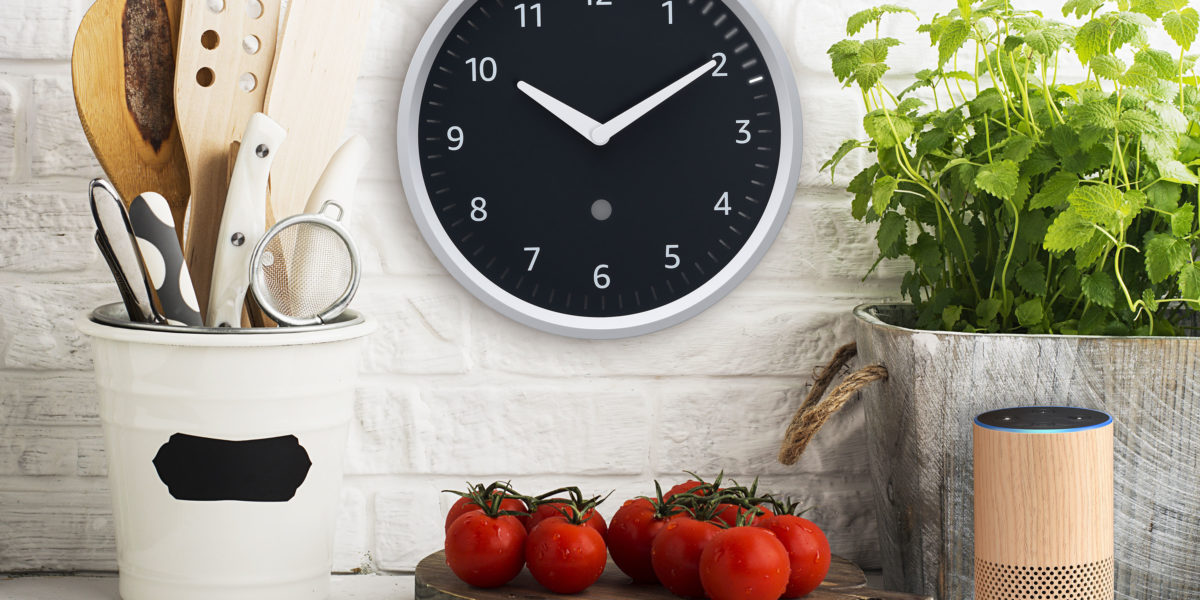 Amazon Echo Wall Clock Kitchen
