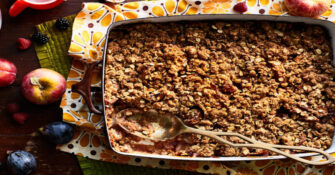 Apple Crisp with Brandy and Spices