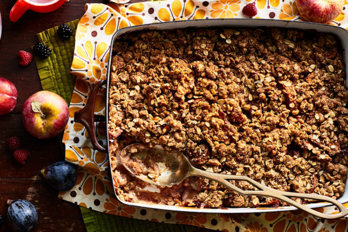Apple Crisp with Brandy and Spices