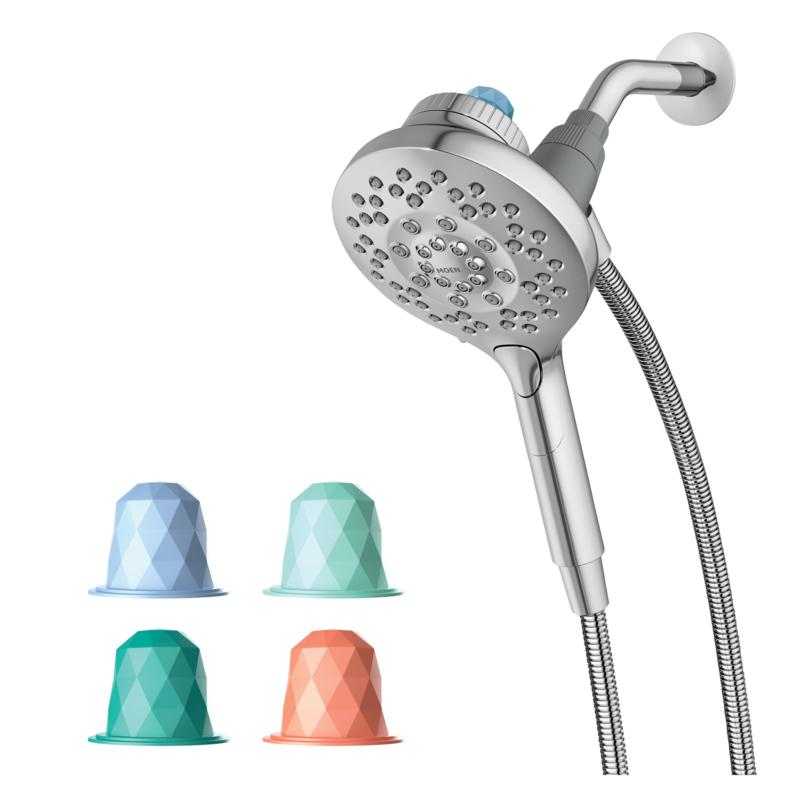 aromatherapy shower head with pods