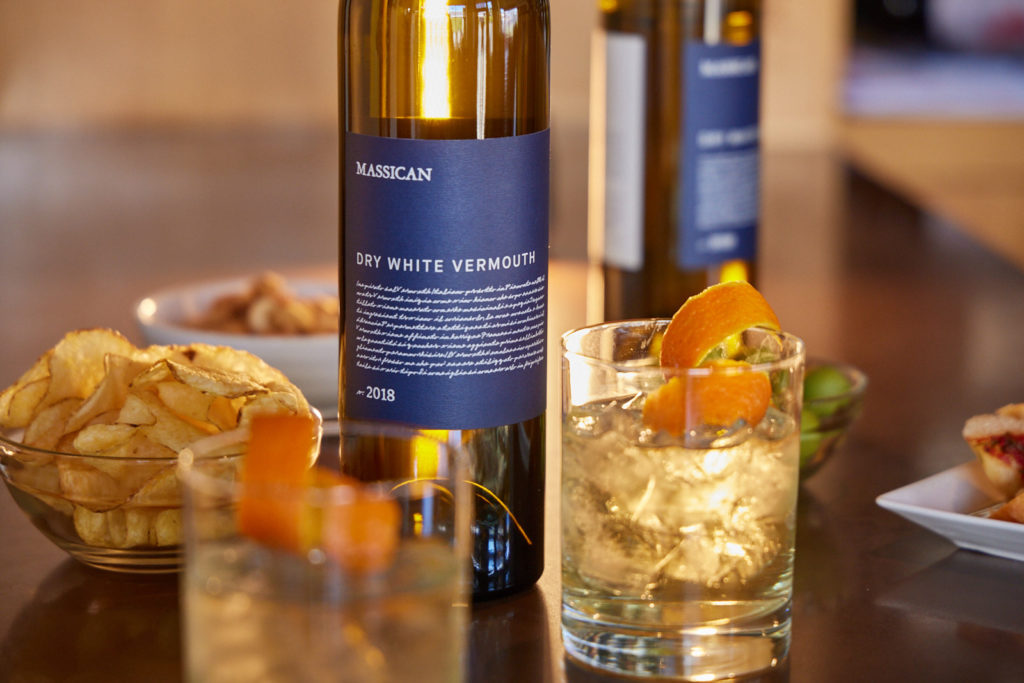 Massican Dry Vermouth on the Rocks