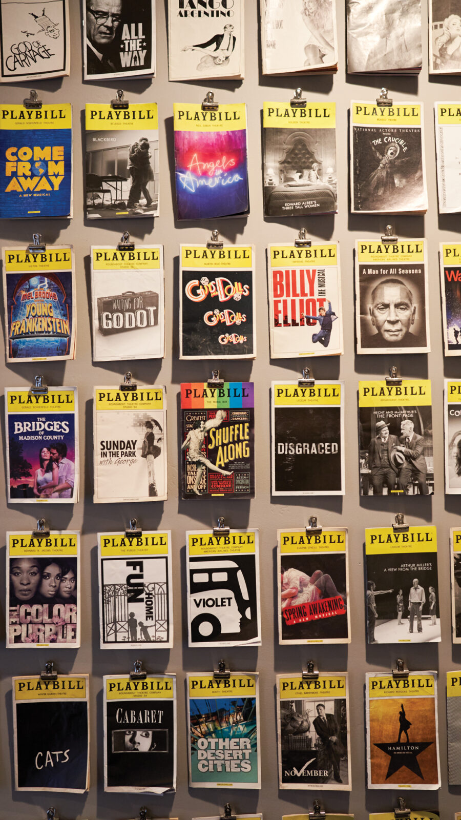 Ashland Playbill Display Wall