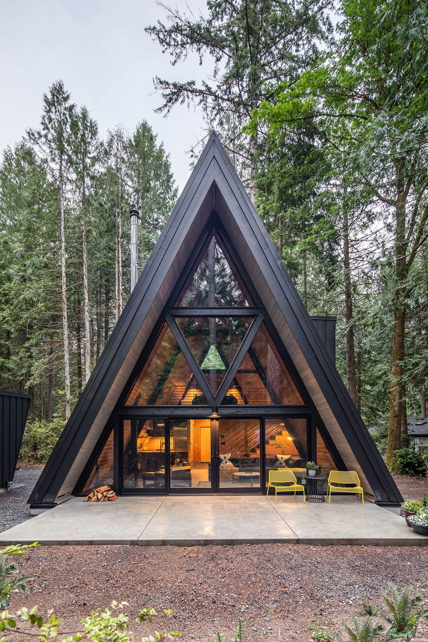 Back Exterior in Puget Sound A-Frame by Artisan Group