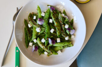 Snap Peas with Feta and Walnut Gremolata