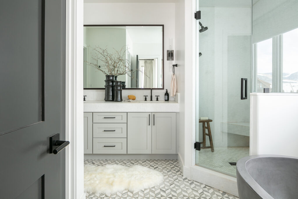 Bathroom in Crested Butte House by Susie Ver Alvino