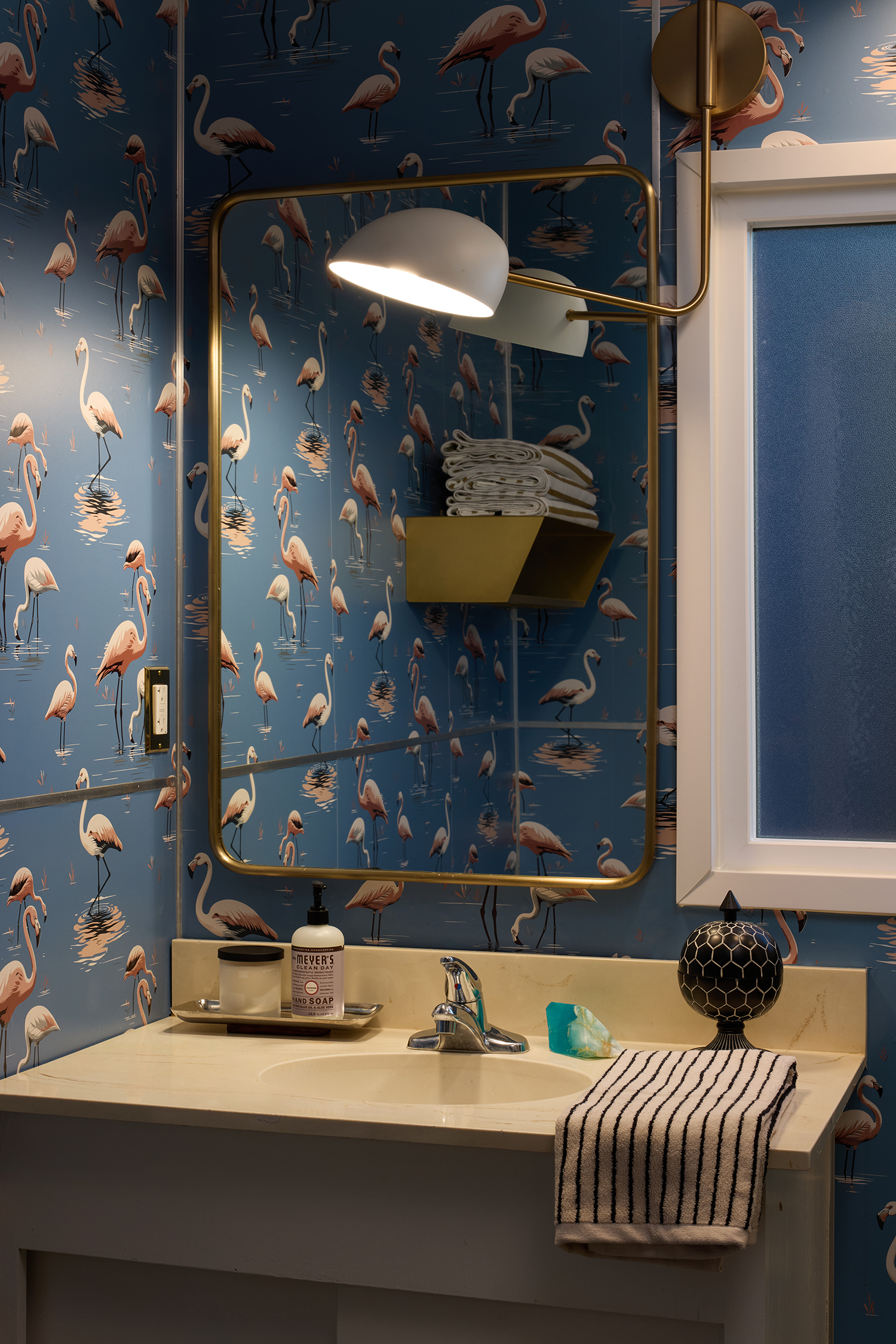 Bathroom in Manhattan Beach Bungalow by Maestri Studio