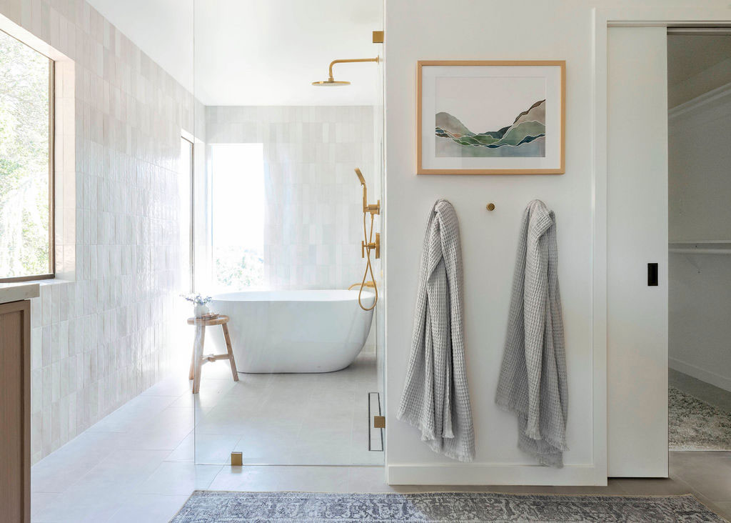 Bathroom Shower and Closet Design by Gina Caulkin