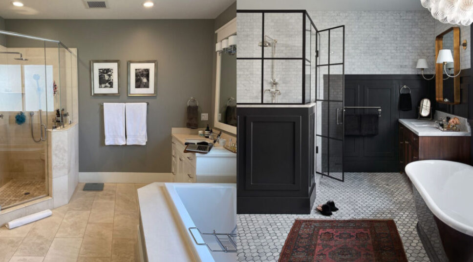Before & After: A Dated and Cramped Bathroom Is Transformed into a Euro-Chic Retreat