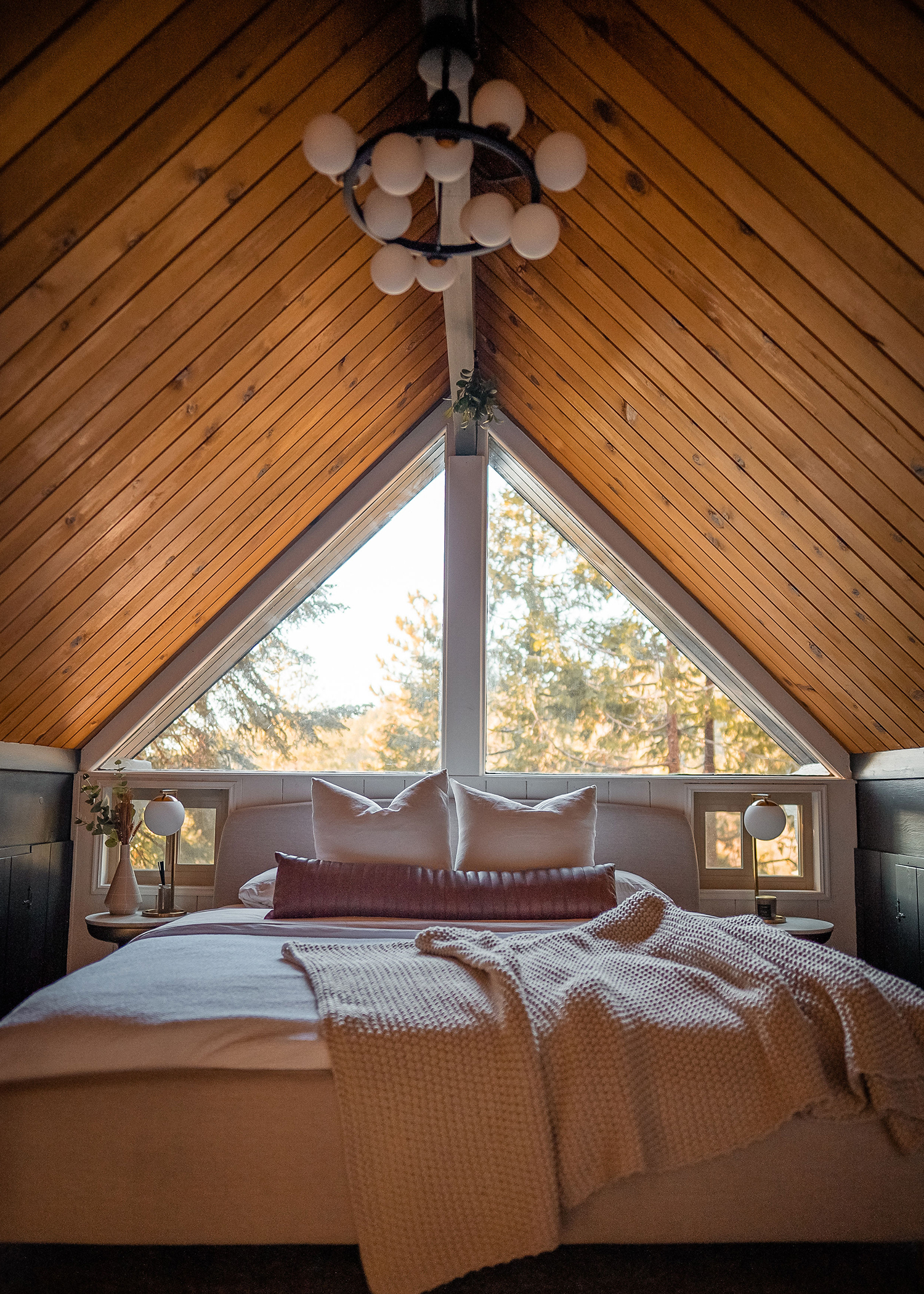 Bedroom at Lightfoot Cabin