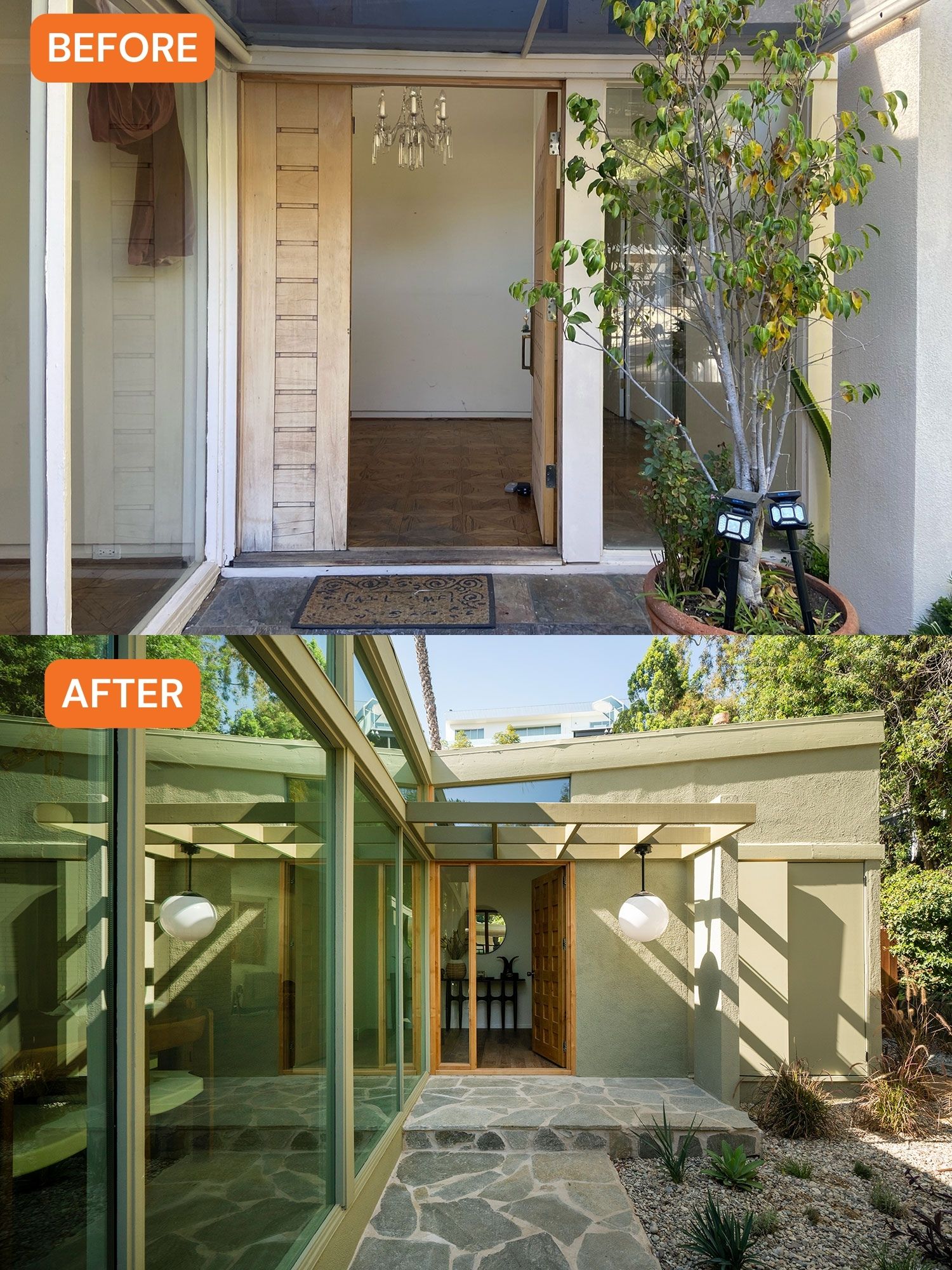 Before & After Entryway by Hollis Jordyn Design