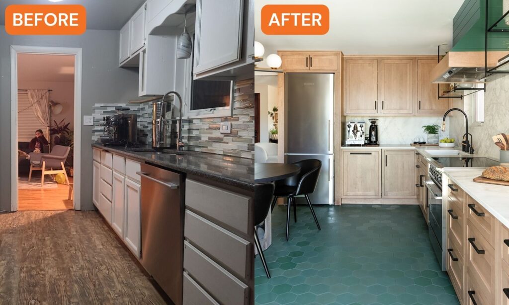 Before & After Seattle Refrigerator