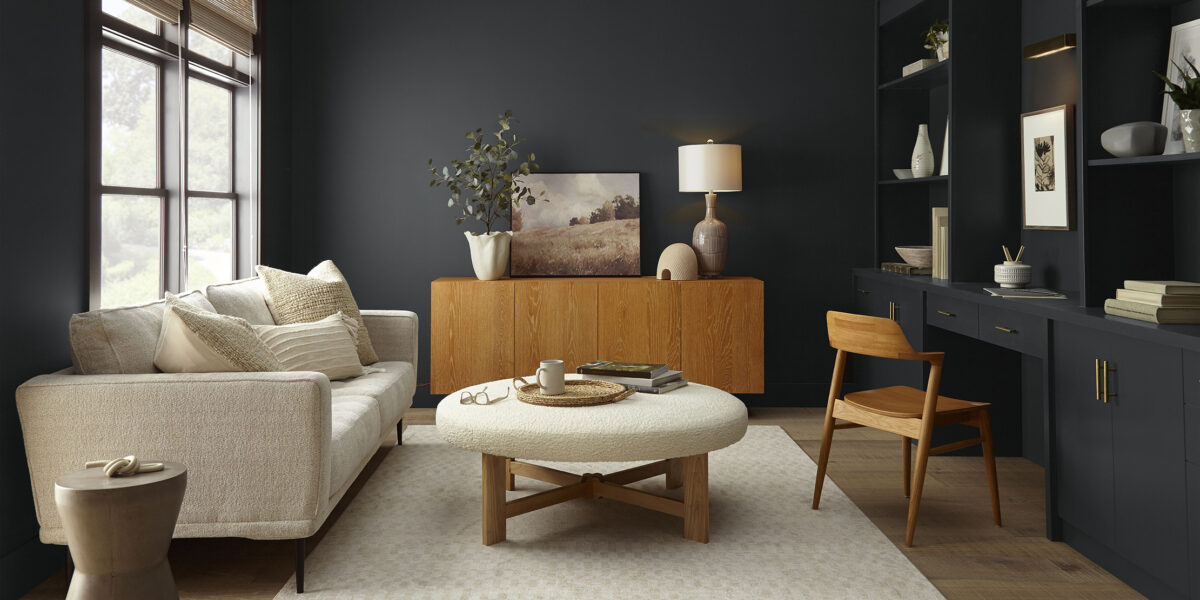 Behr Cracked Pepper Seating Area