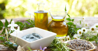 Herbs, Massage Oil, Mud Mask, Rosemary, Salt