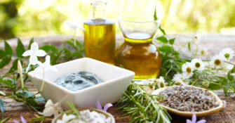 Herbs, Massage Oil, Mud Mask, Rosemary, Salt