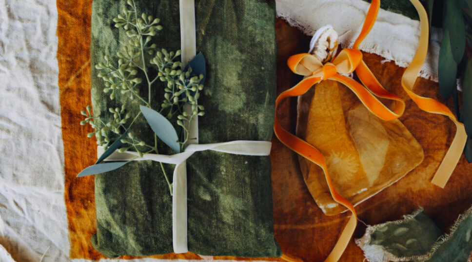 How to Create Reusable Gift Wrap from Your Garden This Holiday Season