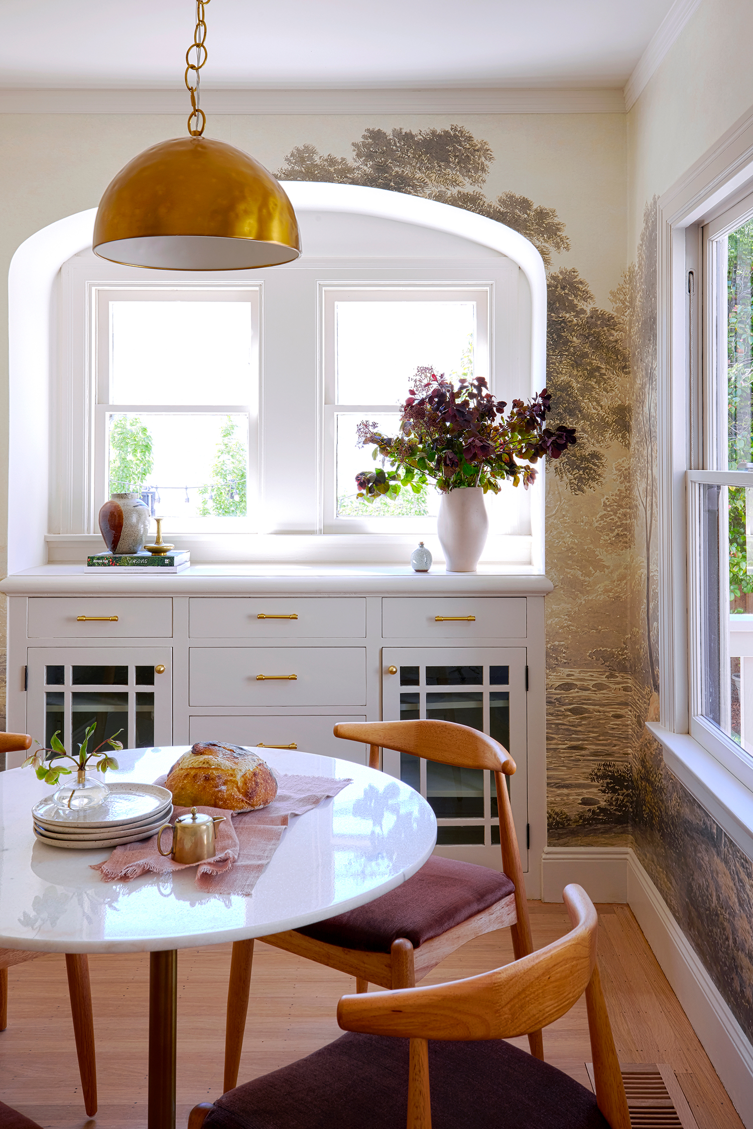 Breakfast Nook in French Normandy Alameda House by Jen McAnaney