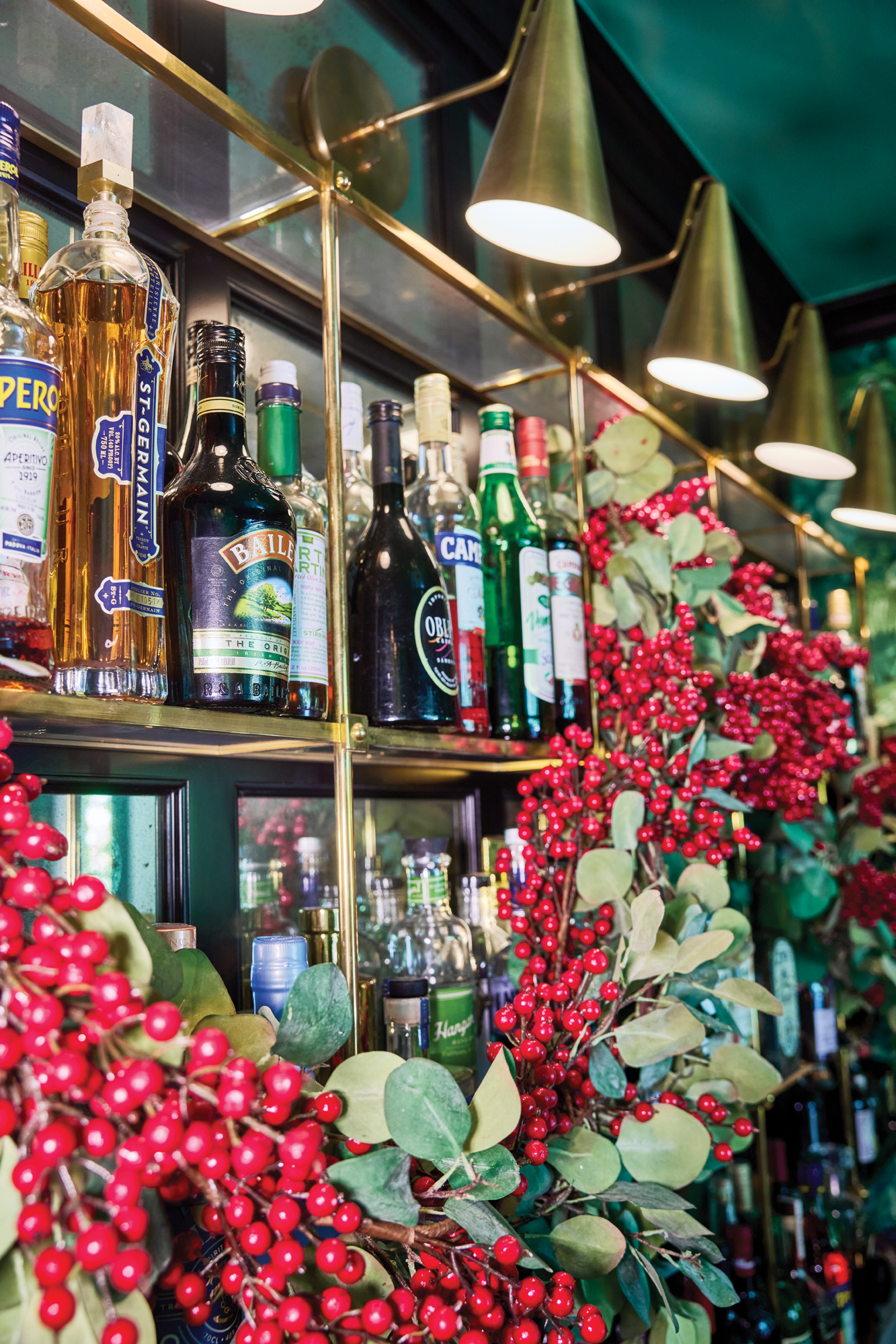 Martyn Lawrence Bullard Holiday Bar Decor