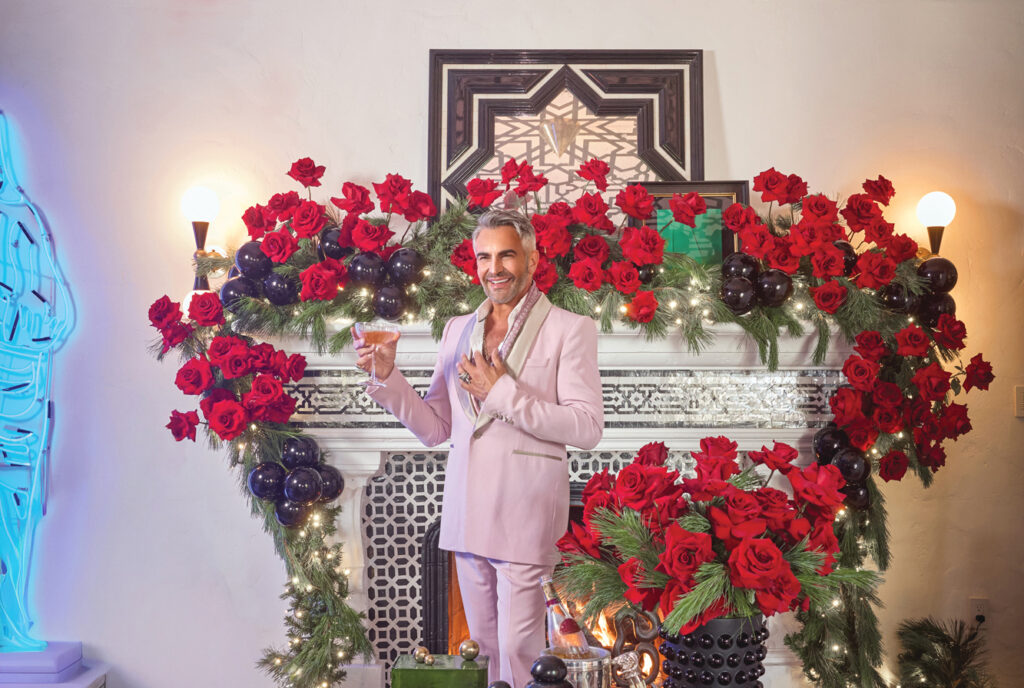 Jeff Leatham Mantel with Roses