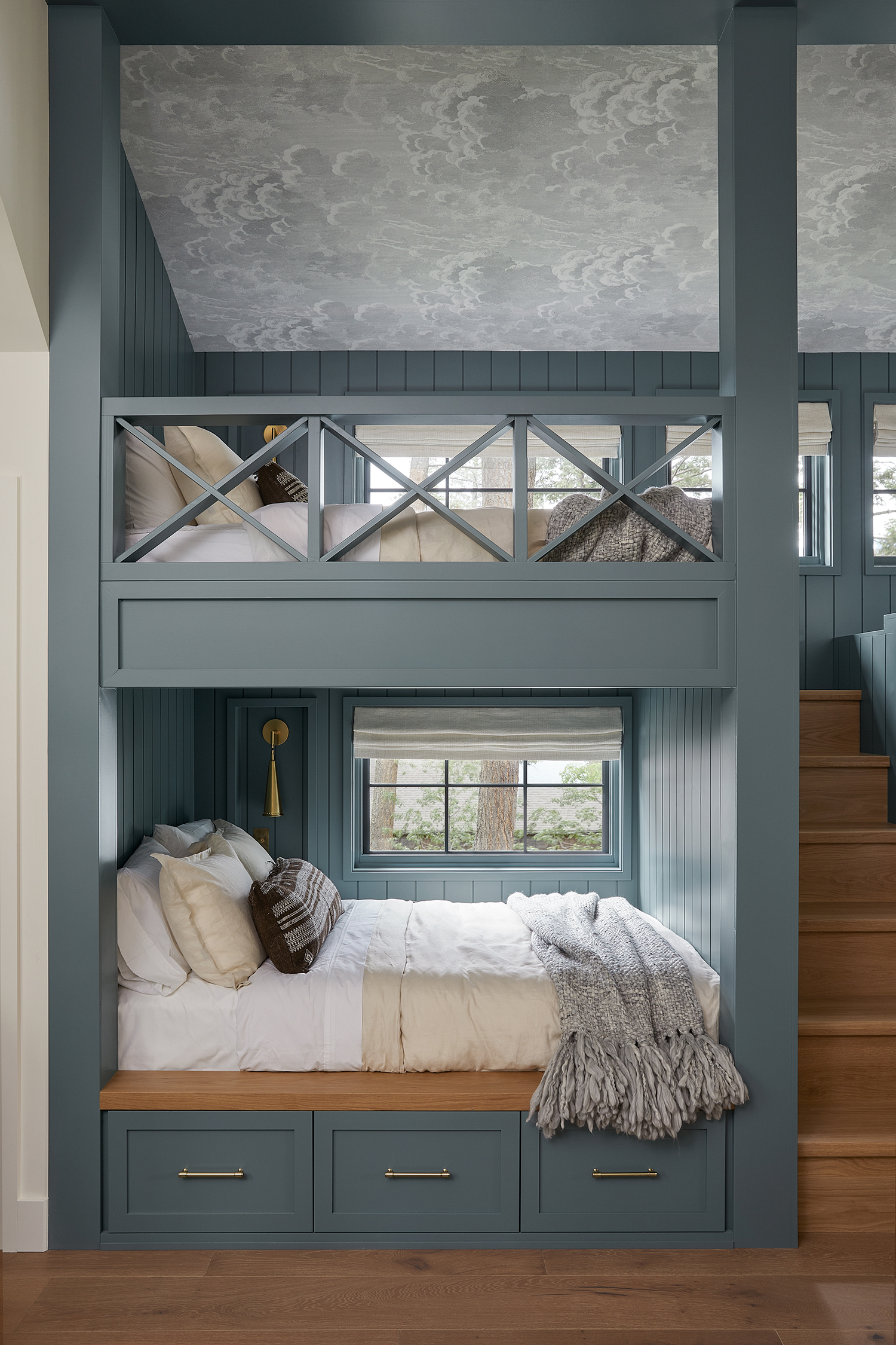 Bunk Beds in Montana Boathouse by Adrian Dagli Interior Wanderer