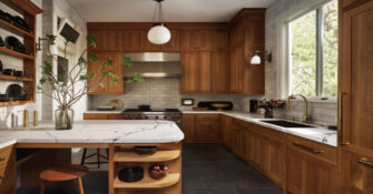 Cabinets in Victorian Kitchen by Chantal Lamberto