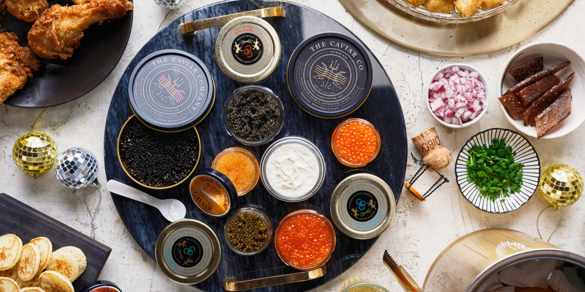 California Caviar Overhead Shot