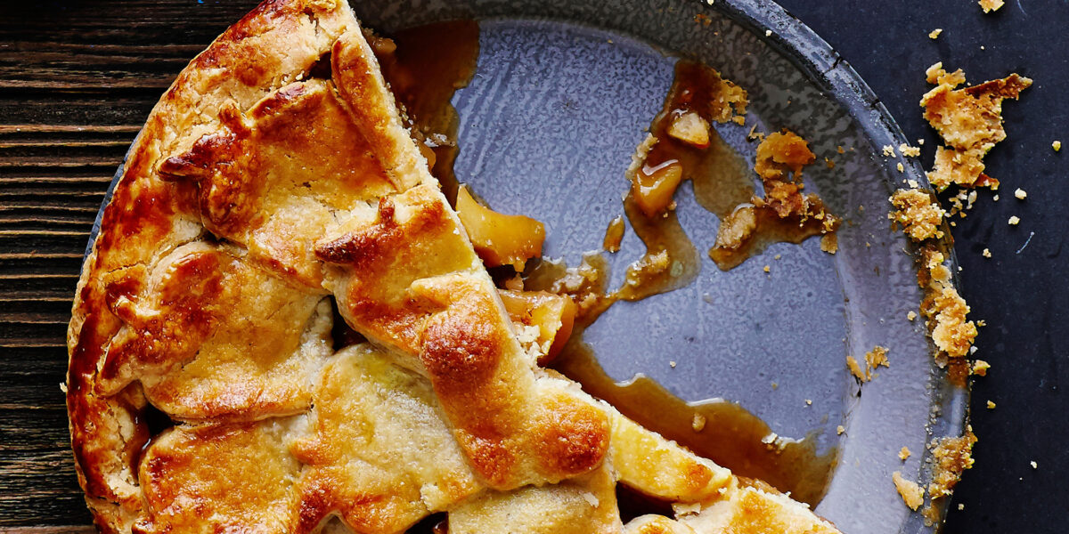 Caramel Apple Pie with Pastry Cutouts