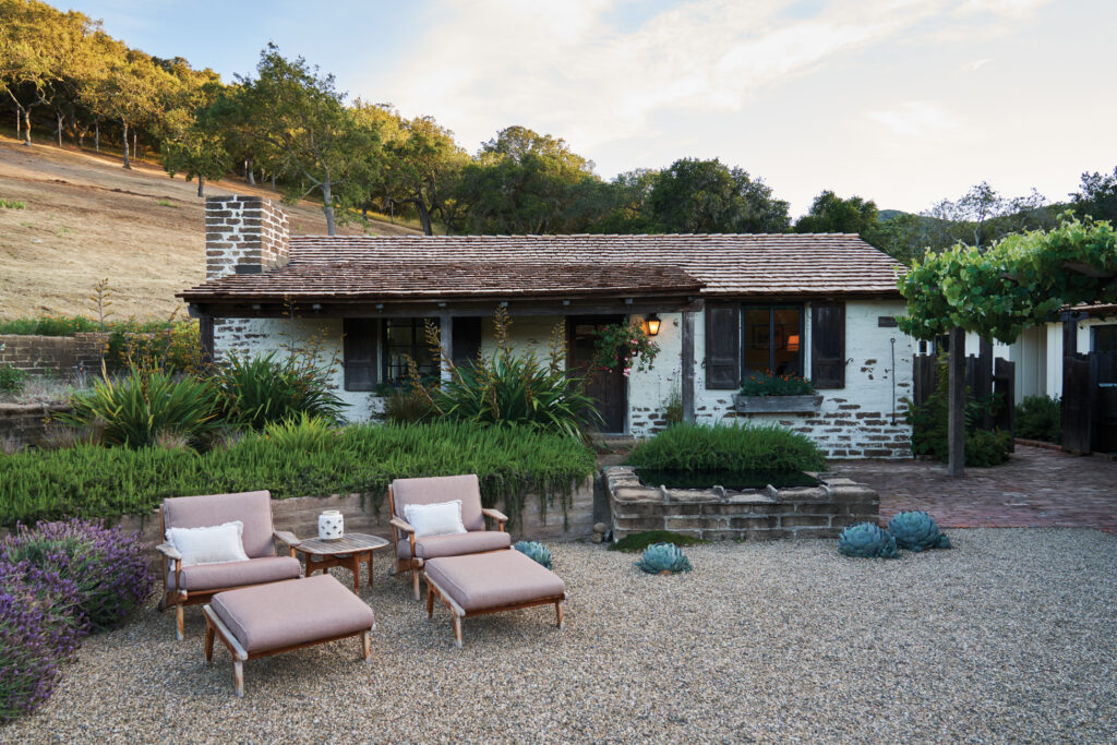 Carmel California Ranch Outdoor Lounge Area