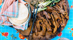 Carne Asada with Nopales and Green Onions