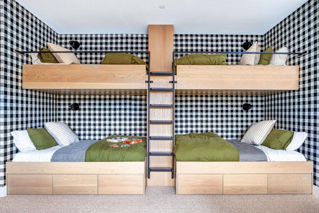 Checkered Bunk Beds by Raili Clasen