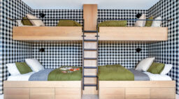 Checkered Bunk Beds by Raili Clasen