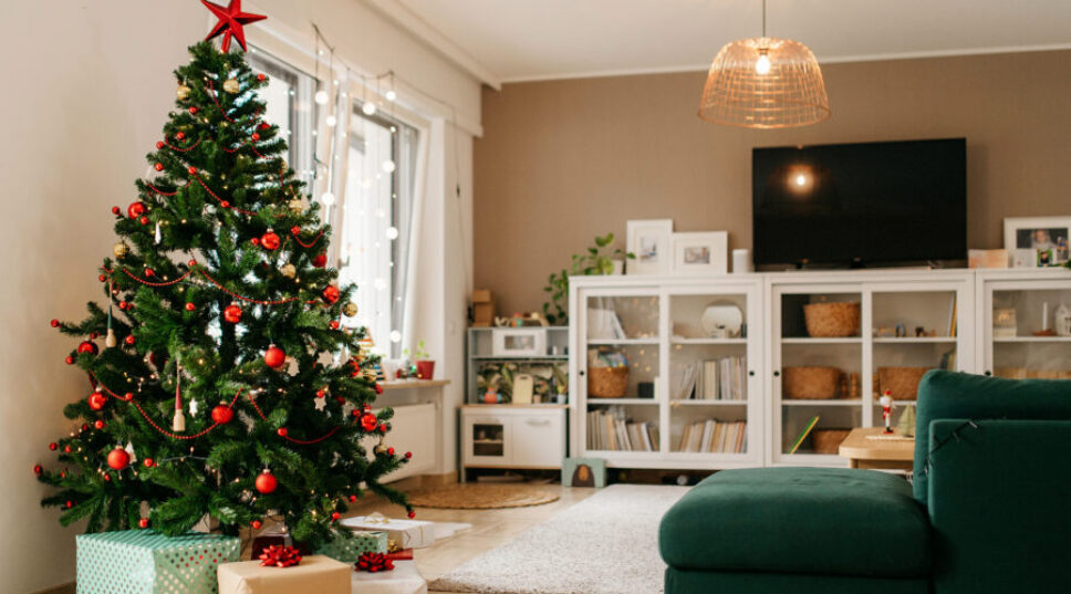 This Is the Best Spot in the House to Put up Your Christmas Tree, According to an Interior Designer