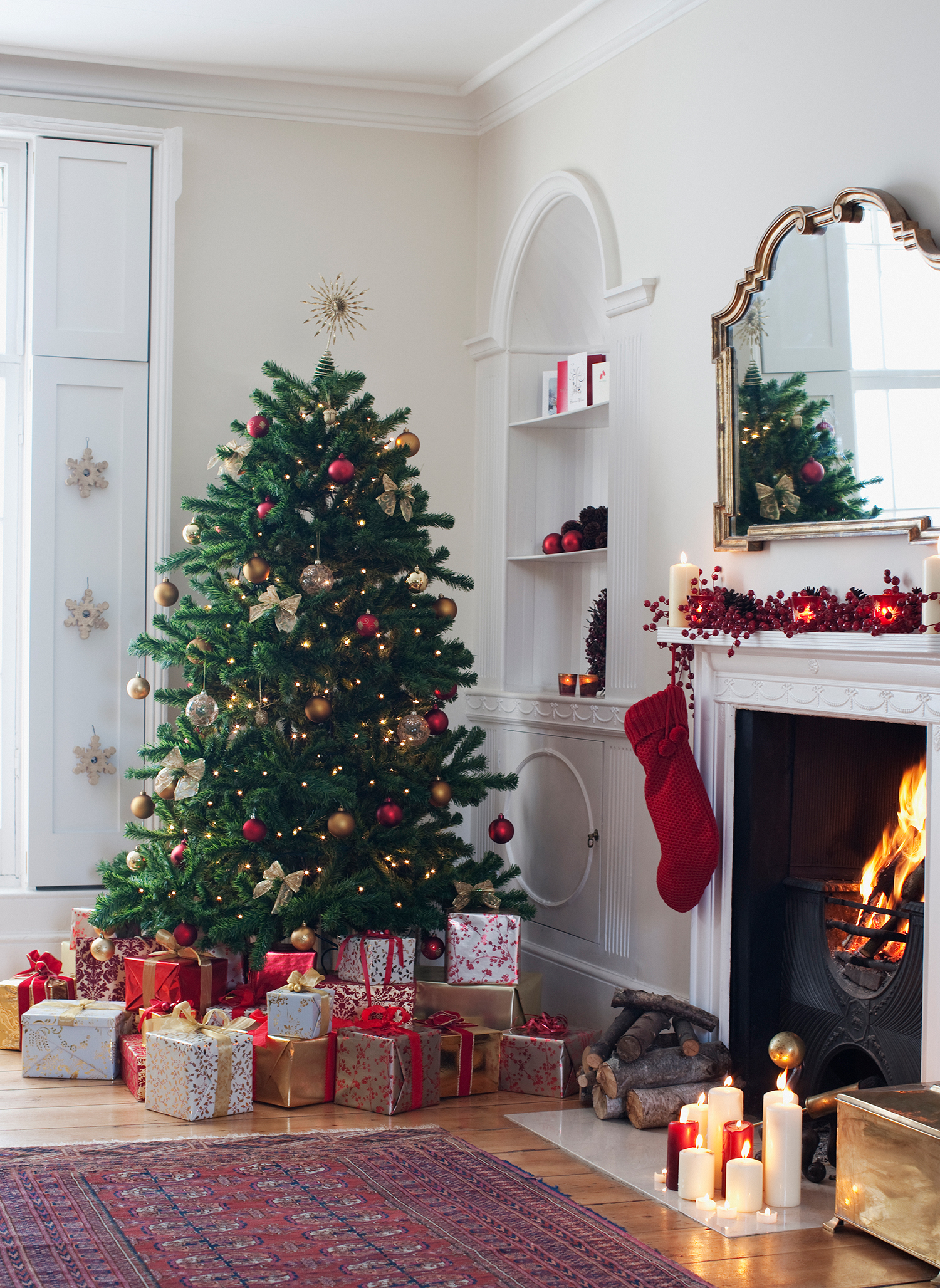 Christmas Tree Fireplace