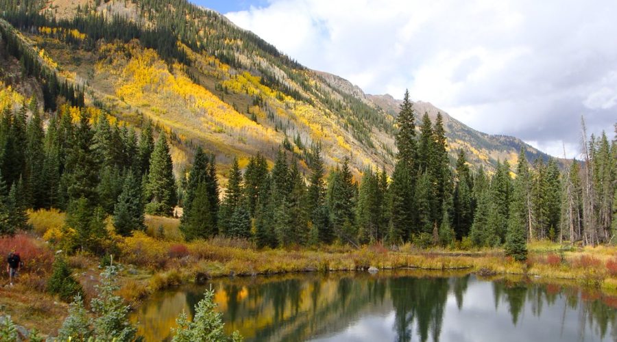 Best fall color in Colorado at Conundrum Hot Springs, Aspen