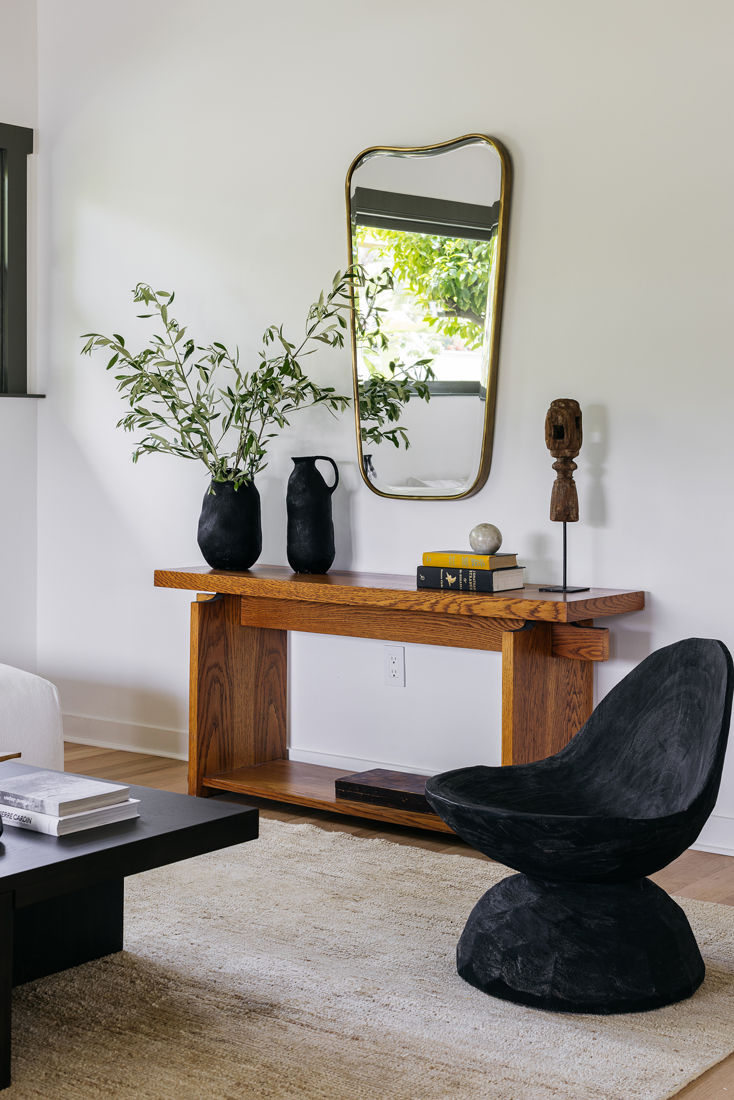 Console Table in Los Feliz Craftsman by Ome Dezin