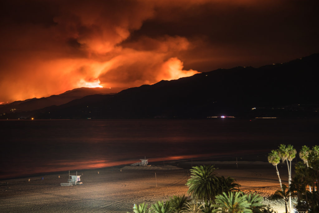Wildfire in Malibu