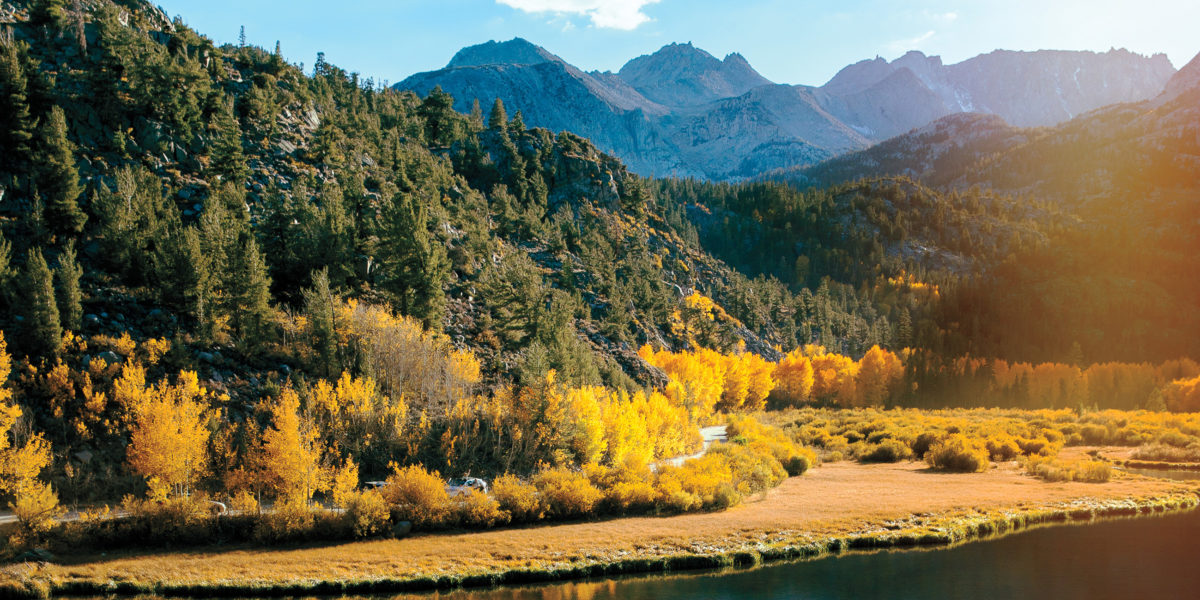 Fall foliage at Convict Lake