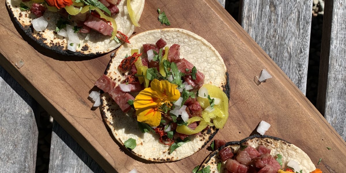 Grilled Corned Beef Tacos