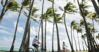 Couple Biking in Hawaii