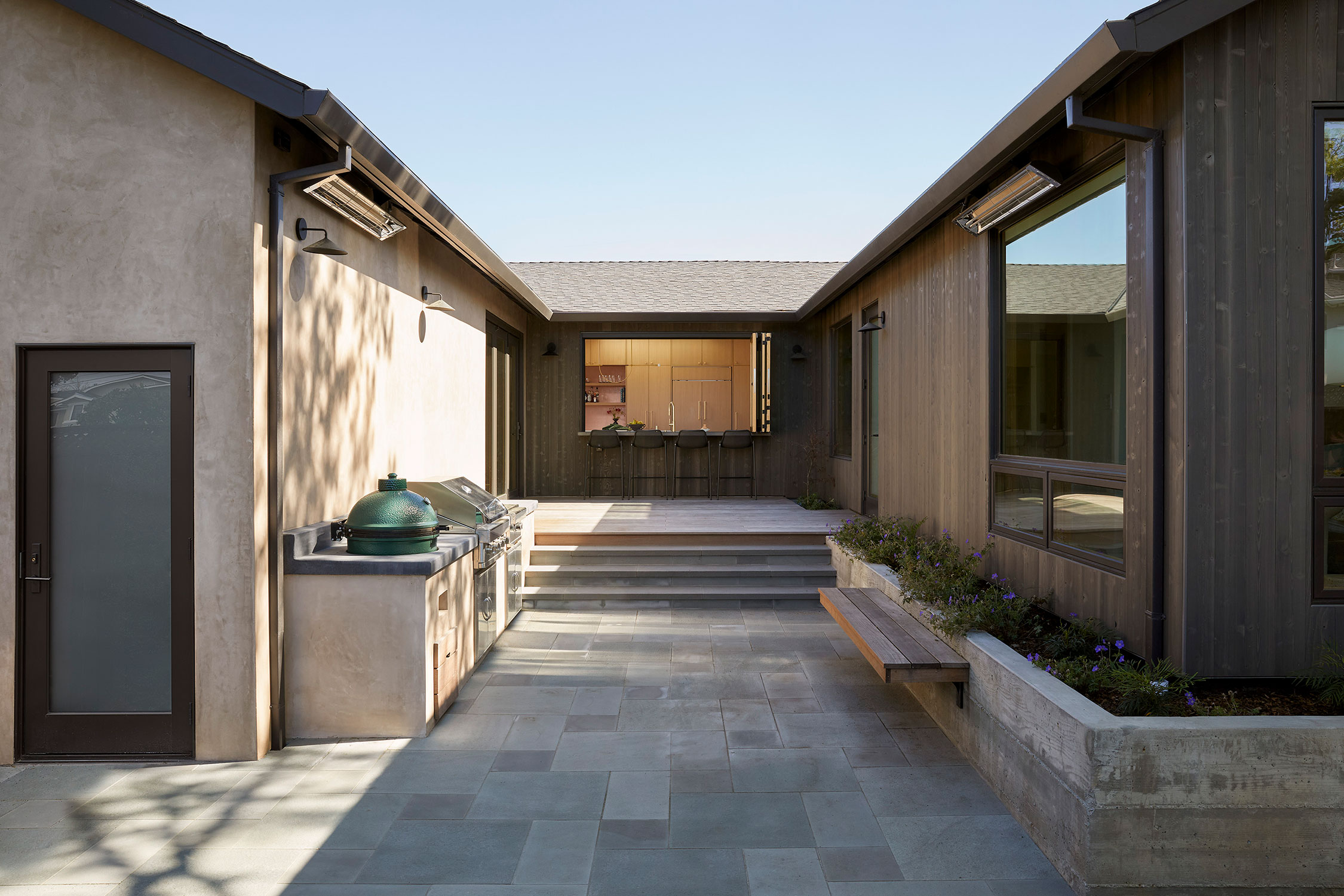 Courtyard in San Mateo Remodel by Banner Day Interiors and YAC