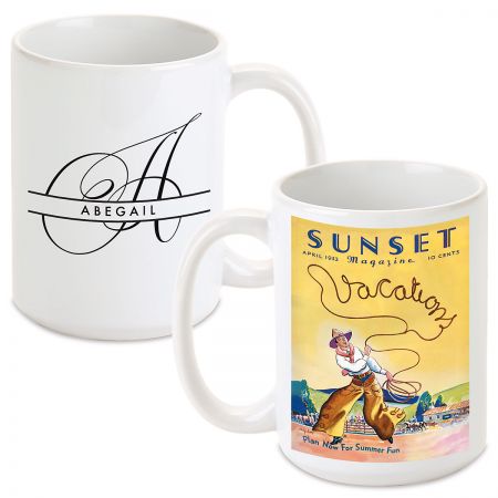 sunset shop personalized mug