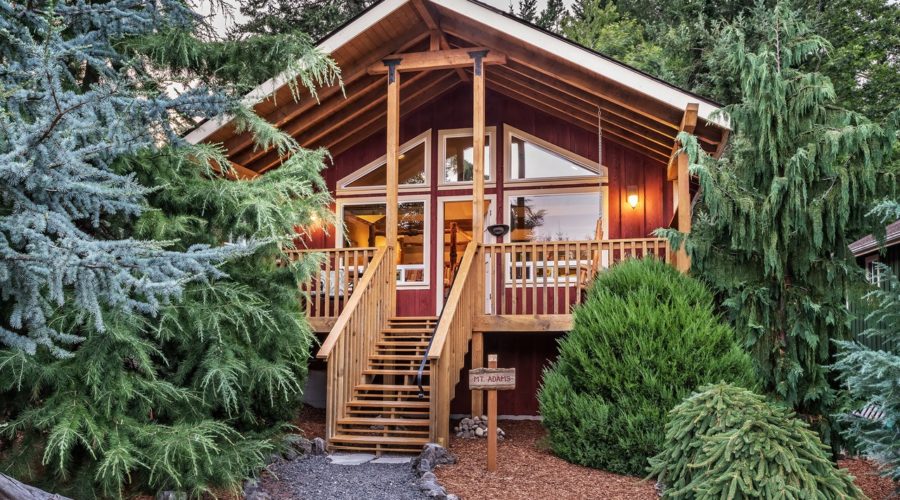 Cozy cabins at Carson Ridge Luxury Cabins in Washington