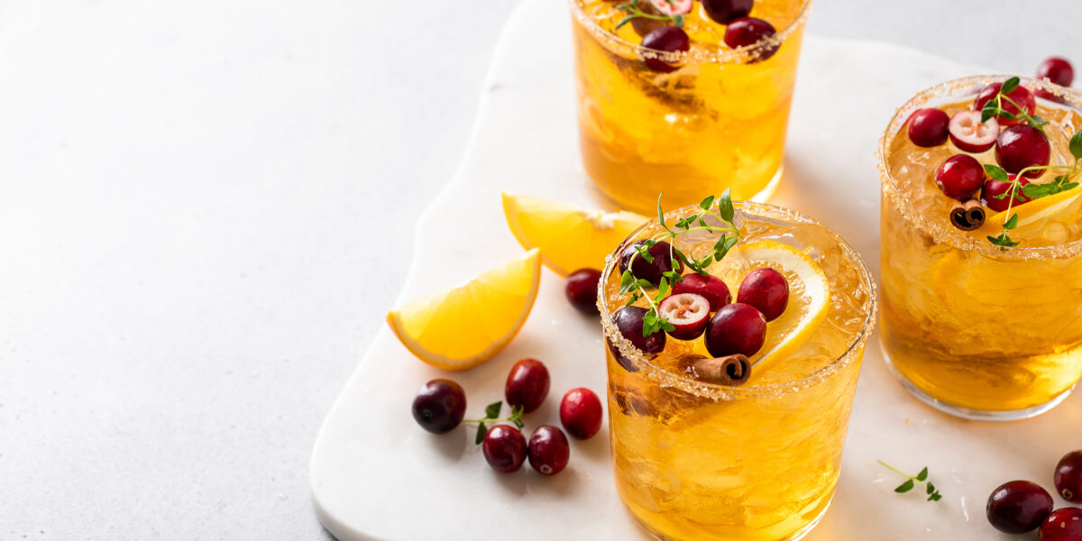 Cranberry Orange Cocktail Mocktail