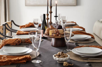 Crate & Barrel Thanksgiving Table