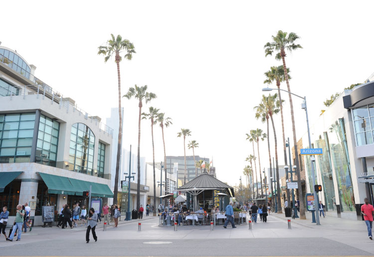 Street scene in Santa Monica, one of the best places to travel
