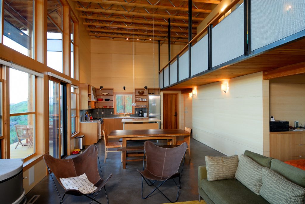 Twisp cabin interior Johnston Architects