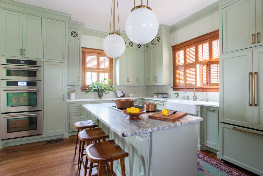 Trending: Sage green kitchens