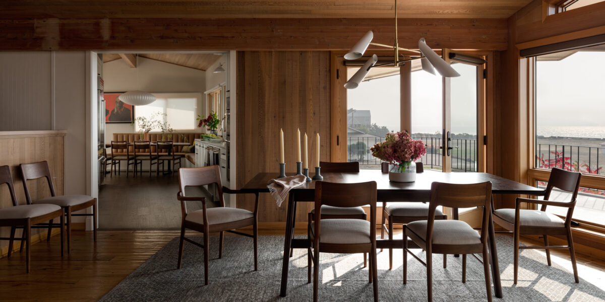 Dining Room in Camano Island House by Shannon Adamson