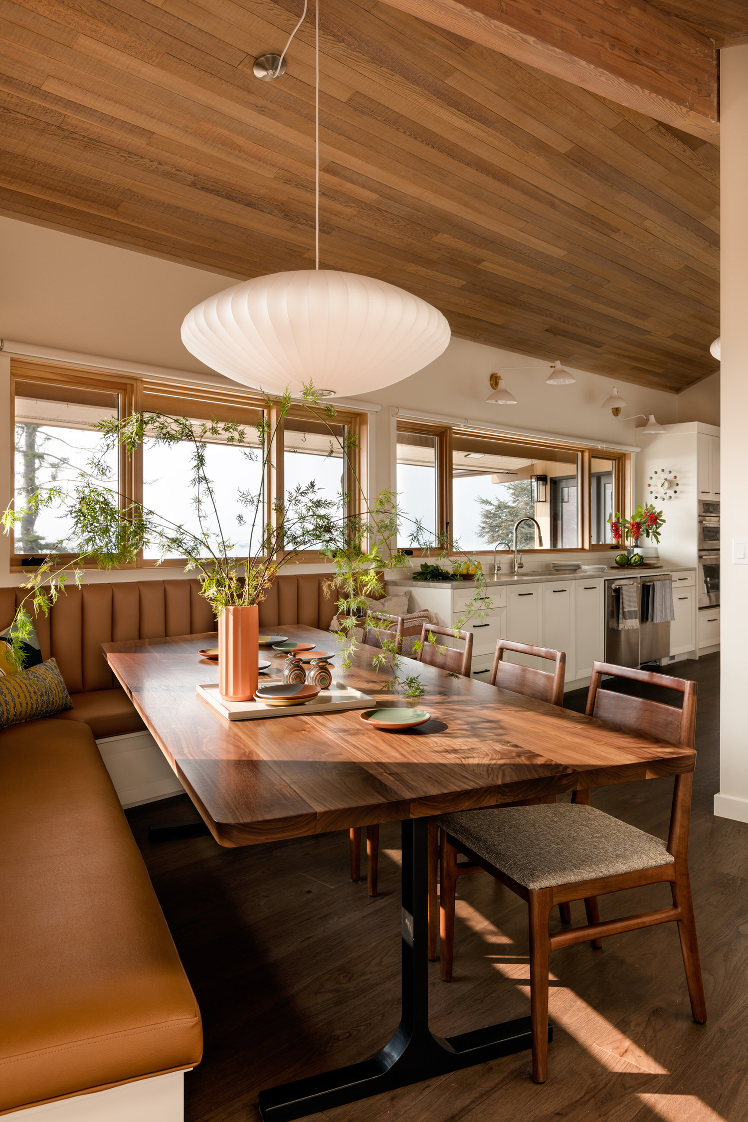 Dining Nook in Camano Island House by Shannon Adamson