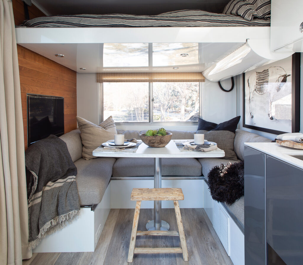 Dining Nook Living Vehicle Trailer by Emerson Bailey