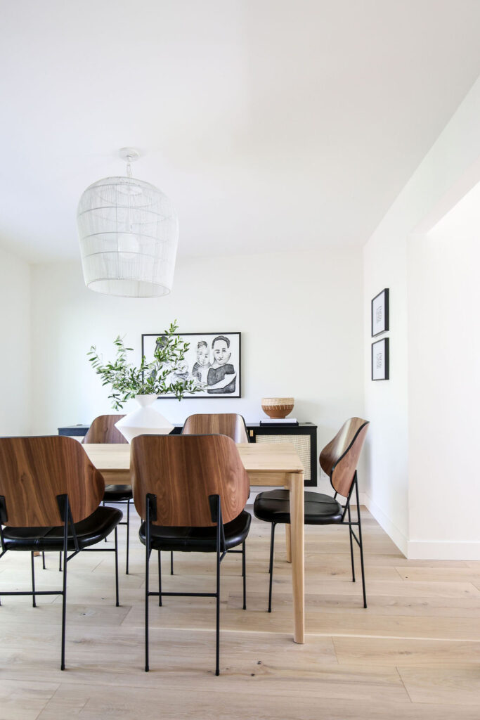 Dining Room in Bay Area Townhouse by Collected Interiors